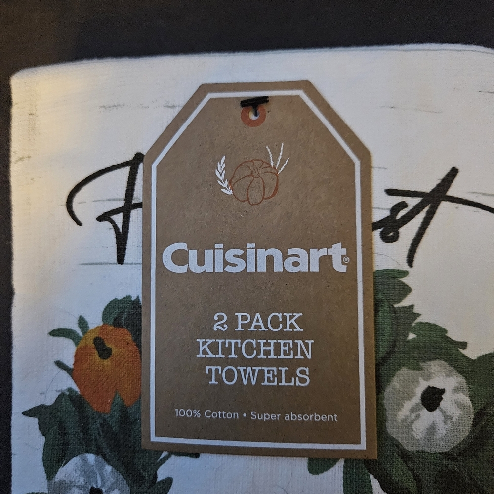 Cuisinart Fall Kitchen Towels - 2 Count (100% Cotton) - Picture 2 of 6